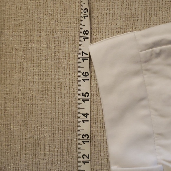 Ann Taylor Loft Top Sz 12 & Bermuda White Shorts Sz 14 Banana** - Picture 5 of 10